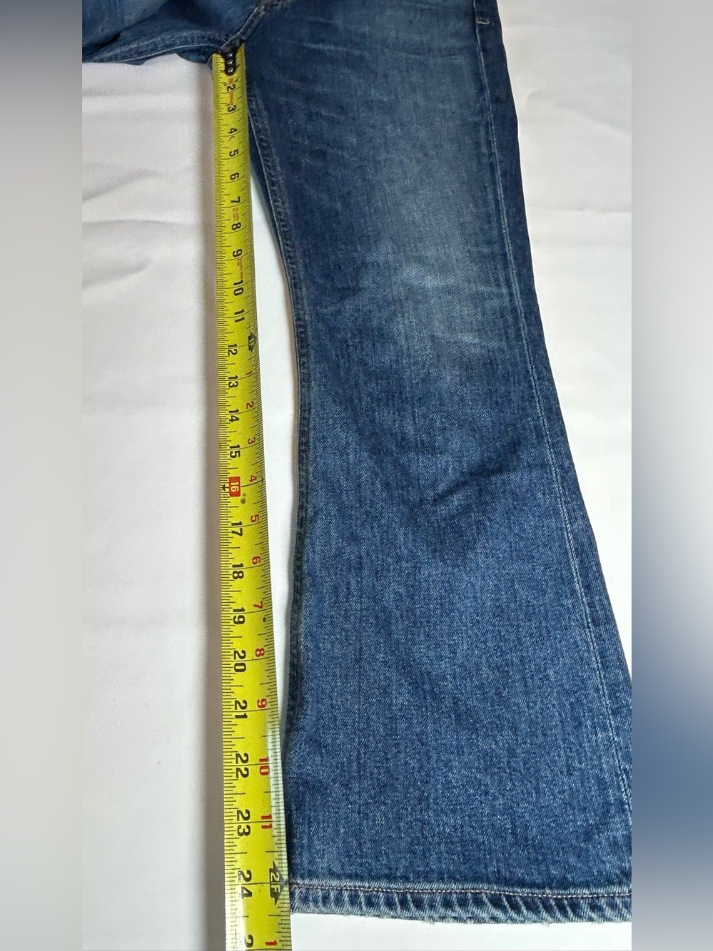 Citizens of humanity demy cropped flare jeans size 25 medium wash made in USA - Picture 16 of 16
